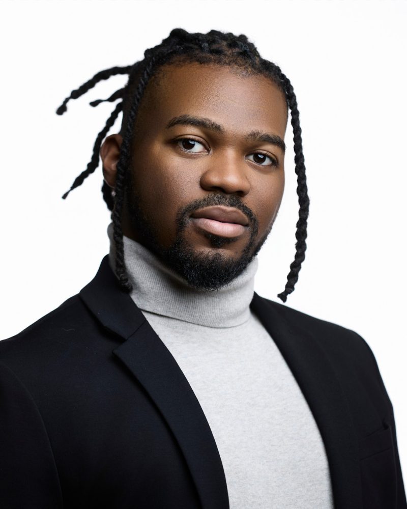 Black business man in a professional headshot